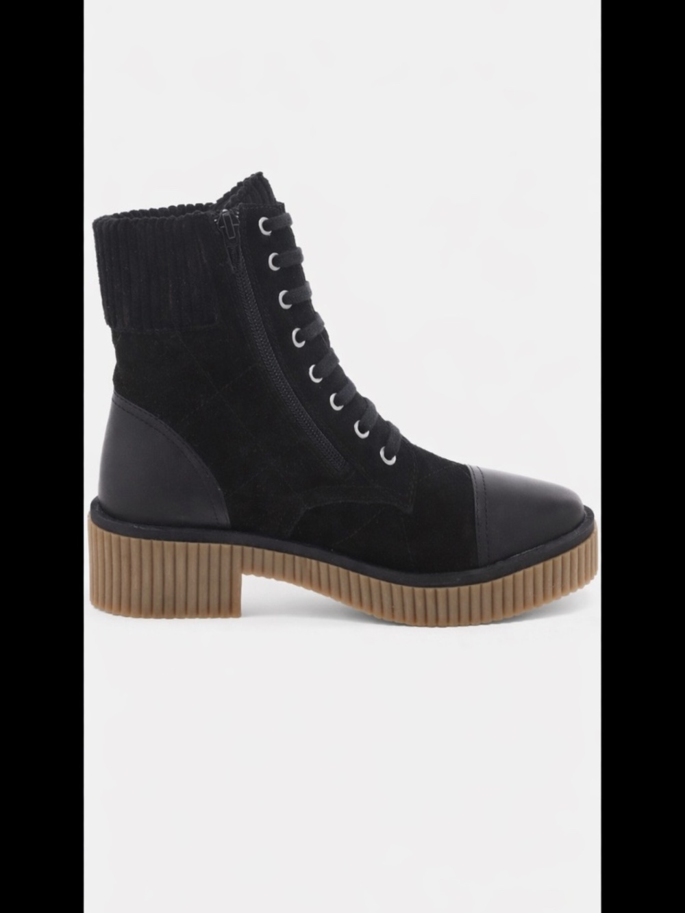 VANELi Womens Black Suede
Combat & Lace-Up Boots Shoes Size 8.5 NWOT